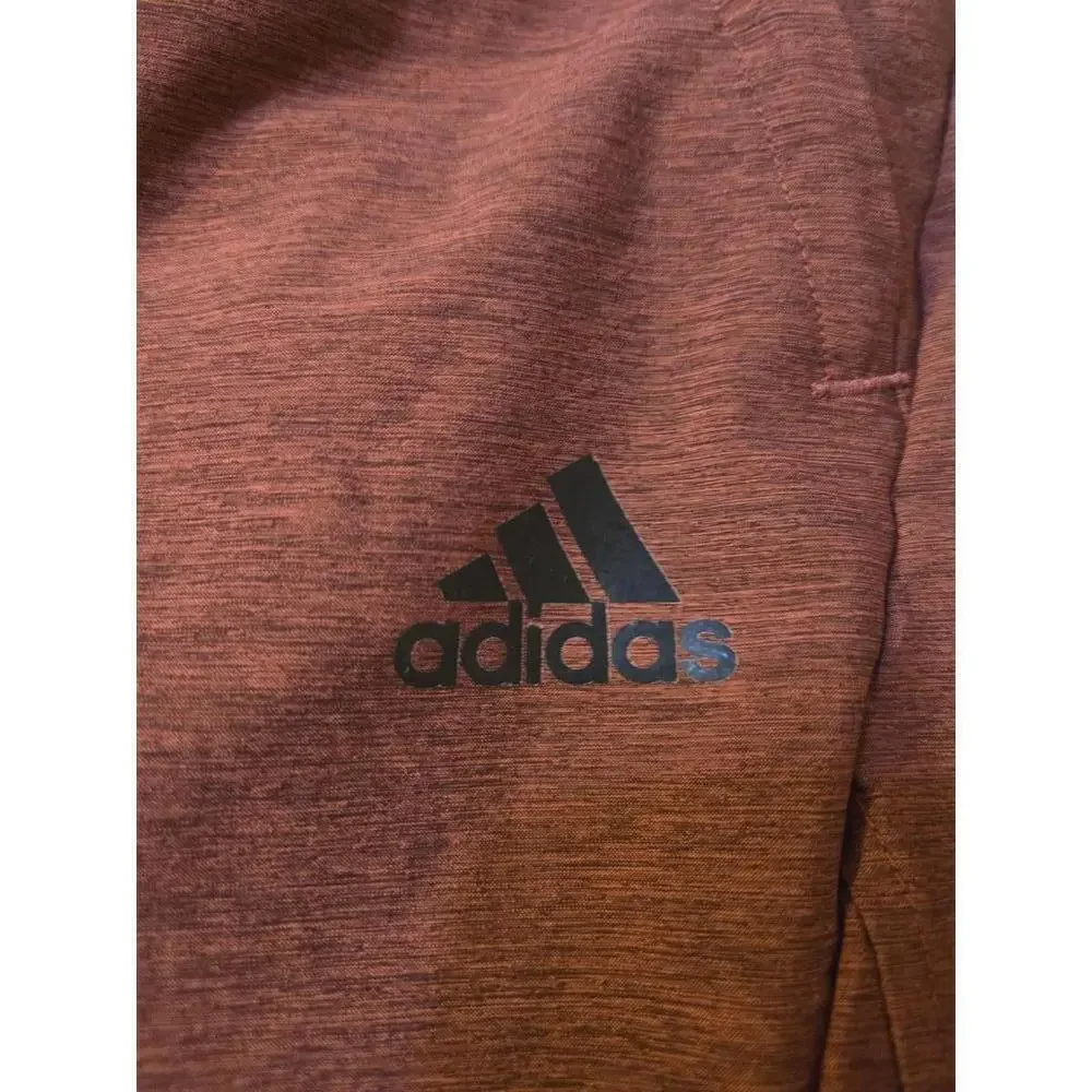 Adidas Men's Casual Shorts in Red with Black Waistband